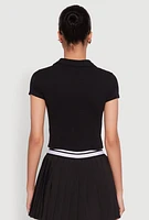 Womens Short Sleeve Polo Tee, XL