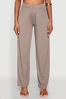 Womens High Waist Wide Leg Pants,