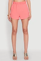 Womens Airy High Waisted Shorts, Pink, Size M
