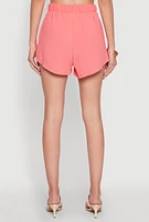 Womens Airy High Waisted Shorts, Pink, Size M