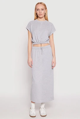 Womens Almost Famous Fleece Maxi Skirt,