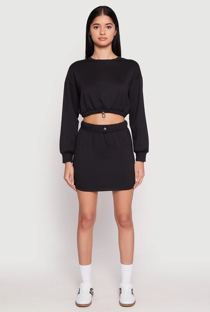 Womens Almost Famous Fleece Mini Skirt,