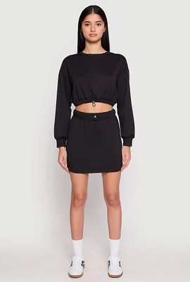 Womens Almost Famous Fleece Mini Skirt,
