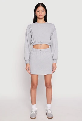 Womens Almost Famous Fleece Mini Skirt,