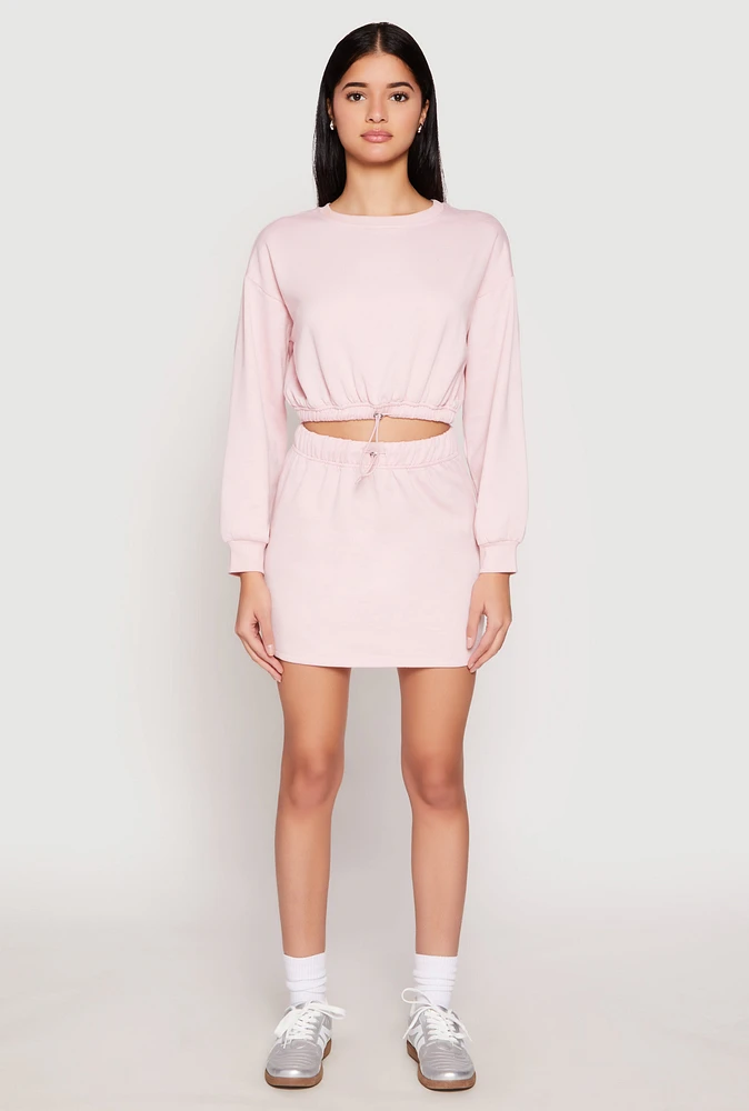 Womens Almost Famous Fleece Mini Skirt, Pink, Size S