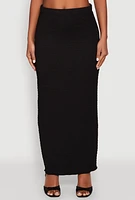 Womens Almost Famous Textured Knit Maxi Skirt,