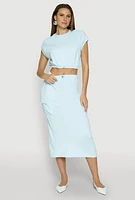 Womens Almost Famous Fleece Cargo Skirt,