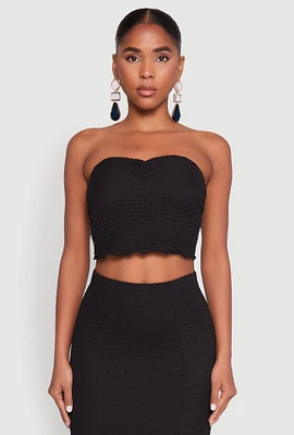 Womens Almost Famous Sweetheart Tube Top, Black, Size XL