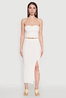 Womens Almost Famous Sweetheart Tube Top, White, Size M