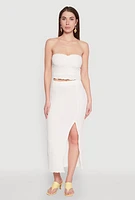 Womens Almost Famous Sweetheart Tube Top, White, Size M