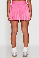 Womens Almost Famous Plisse Lined Skater Skirt, S