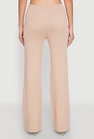 Womens Almost Famous Lace Detail Wide Leg Pants,