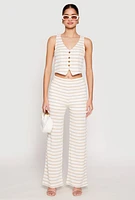 Womens Madden Girl Crochet Wide Leg Pants,