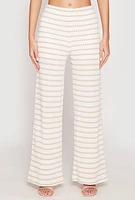 Womens Madden Girl Crochet Wide Leg Pants,