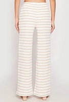 Womens Madden Girl Crochet Wide Leg Pants,