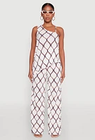 Womens Almost Famous Plisse Asymmetrical Top, White, Size M