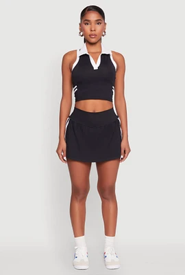 Womens Varsity Stripe Detail Skort,