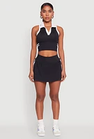 Womens Varsity Stripe Detail Skort,