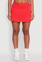 Womens Varsity Stripe Detail Skort, Red, Size XL