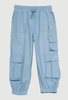 Toddler Girls Heart Detail Cargo Joggers,