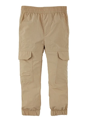 Toddler Girls Parachute Pants, Khaki, Size 2T
