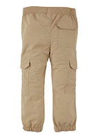 Toddler Girls Parachute Pants, Khaki, Size 2T