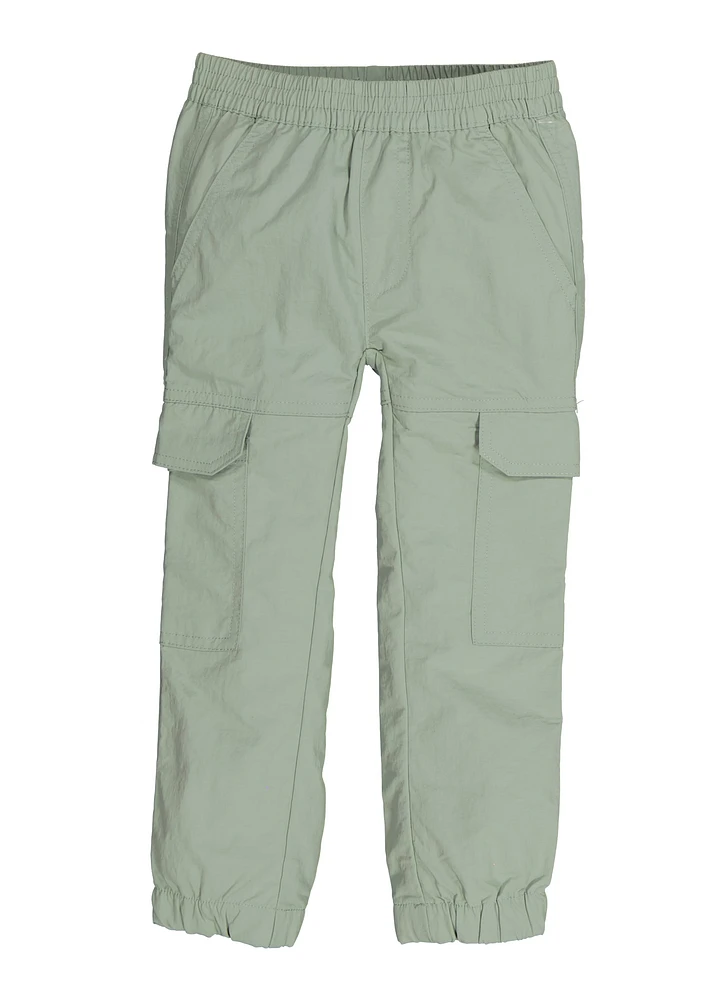 Toddler Girls Parachute Pants, Green, Size 2T