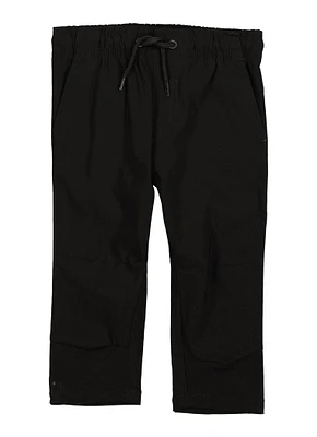 Toddler Boys Drawstring Windbreaker Pants, Black, Size 2T
