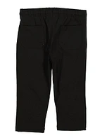 Toddler Boys Drawstring Windbreaker Pants, Black, Size 2T