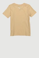 Toddler Boys Puma Logo Tee and Socks, Beige, Size 3T