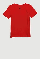 Toddler Boys Puma Logo T Shirt with Socks, Red,