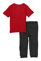 Toddler Boys Skys The Limit Tee and Joggers, Red, Size 2T