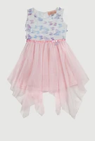 Toddler Girls 3D Butterfly Sequin Trim Tutu Dress, Multi, Size 2T