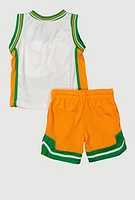 Toddler Boys 23 Legend Basketball Jersey and Shorts with Hat, Multi, Size 2T