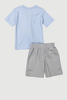 Toddler Boys Watch Me Cook Graphic Tee and Shorts, Multi,