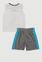 Toddler Boys Dunk Your Face Graphic Tee and Shorts, Multi,