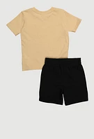 Toddler Boys Puma Graphic Tee and Shorts, Multi, Size 4T