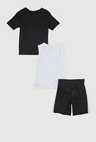 Baby Boys 12-24M Puma Graphic Tops and Jersey Mesh Shorts Set, Multi,