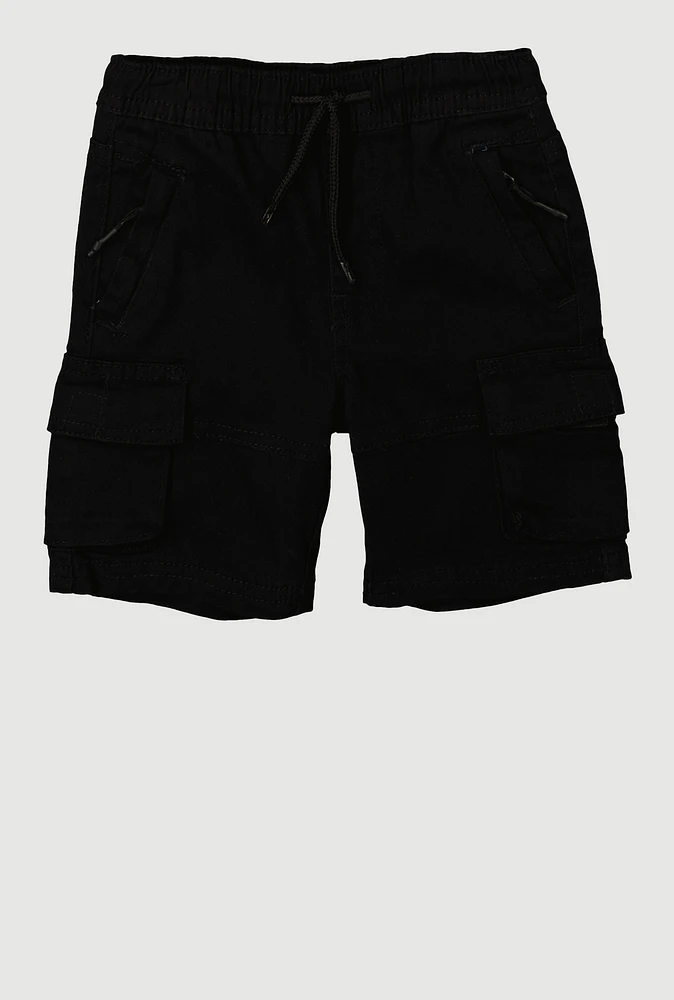 Toddler Boys Drawstring Cargo Shorts,