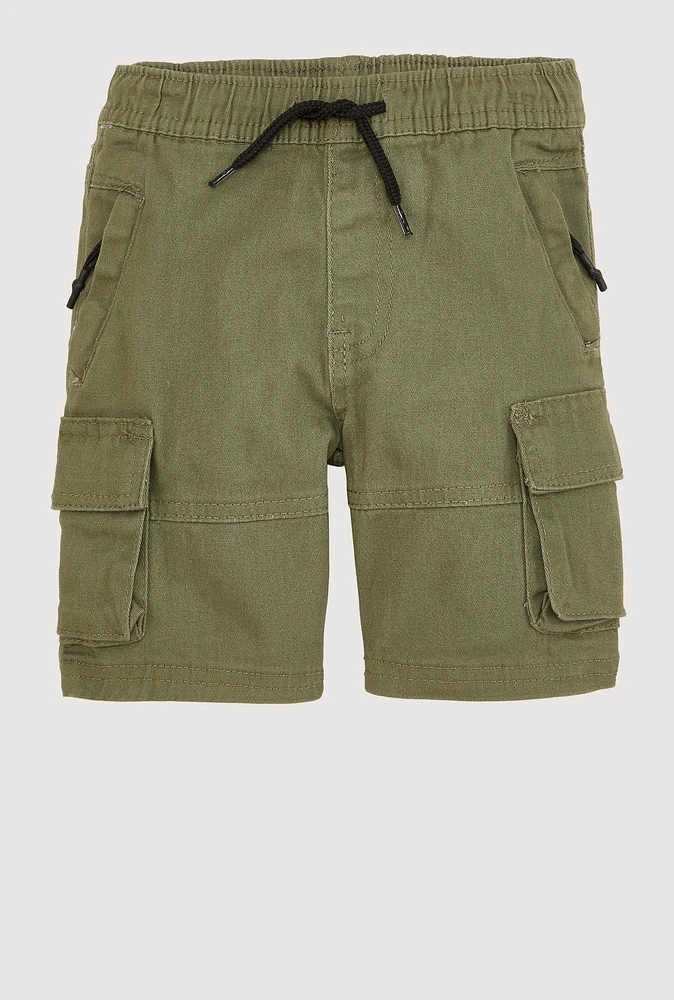 Toddler Boys Drawstring Cargo Shorts, 2T