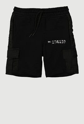 Toddler Boys Graphic Detail Cargo Sweatshorts,