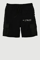 Toddler Boys Graphic Detail Cargo Sweatshorts,