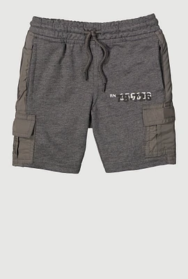 Toddler Boys Graphic Detail Cargo Sweatshorts,
