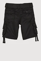Toddler Boys Cargo Pocket Shorts, Black, Size 4T