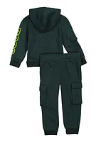 Toddler Boys Fresh Graphic Hoodie and Joggers, Green, Size 4T