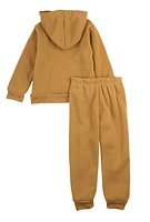 Toddler Boys Basketball Graphic Hoodie and Sweatpants, Brown, Size 3T