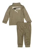 Toddler Boys Puma Track Jacket and Joggers, Green, Size 2T