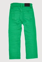 Toddler Boys Patch and Repair Skinny Jeans, Green, Size 2T
