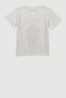 Toddler Boys Fresh Bear Chenille Graphic Tee, White, Size 4T
