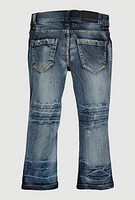 Toddler Boys Patch and Repair Distressed Jeans, Blue, Size 2T